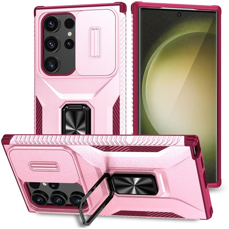 Подходит для Samsung S25ultra Автомобильный магнитный чехол для мобильного телефона с выдвижным окном A55 Защитный чехол с кронштейном Harvester