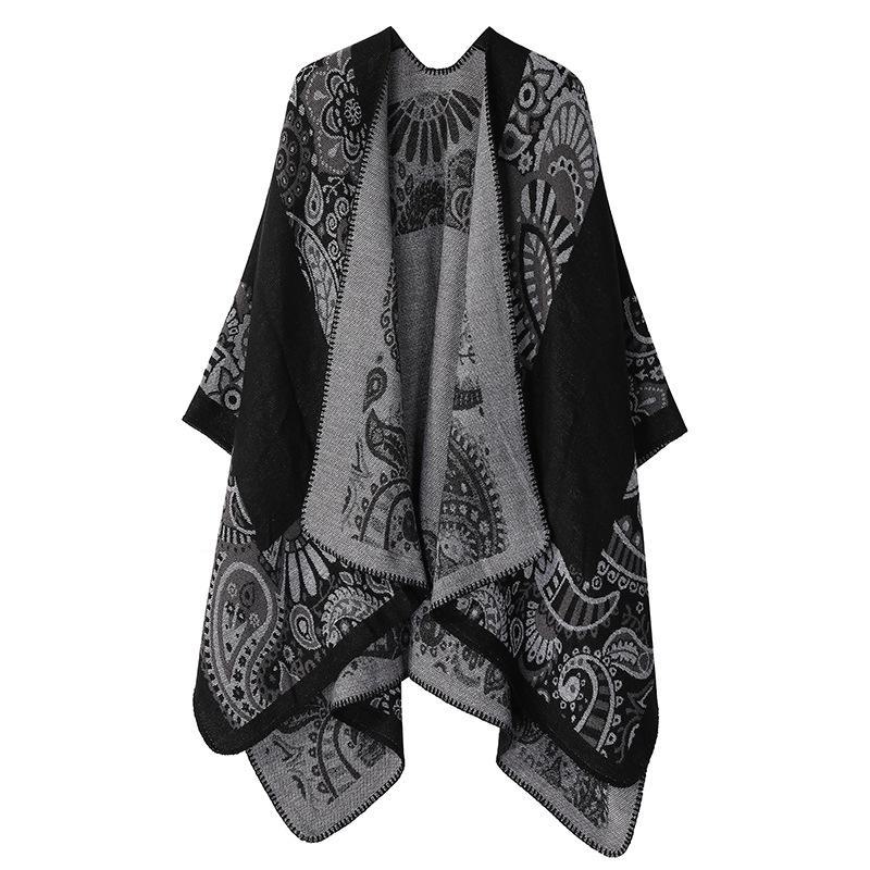 Stylish Ethnic-Style Warm Shawl: Perfect for Travel In Yunnan & Tibet, Summer Imitation Cashmere Scarf for Women