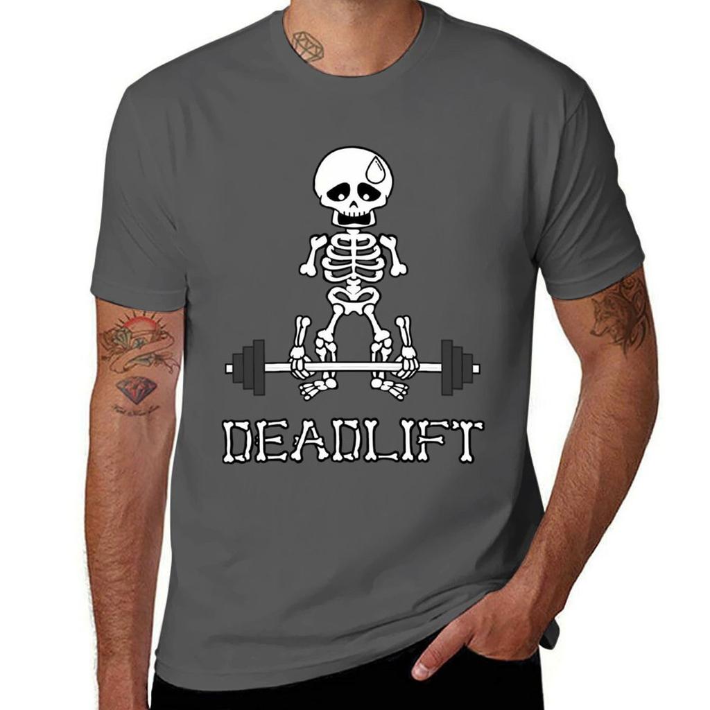 Deadlift Gym Skeleton Tshirt Christmas Casual Tee Shirt