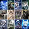 5D волк алмазная живопись DIY полная квадратная/круглая Алмазная вышивка распродажа животные горный хрусталь картина набор для вышивки крестом домашний декор