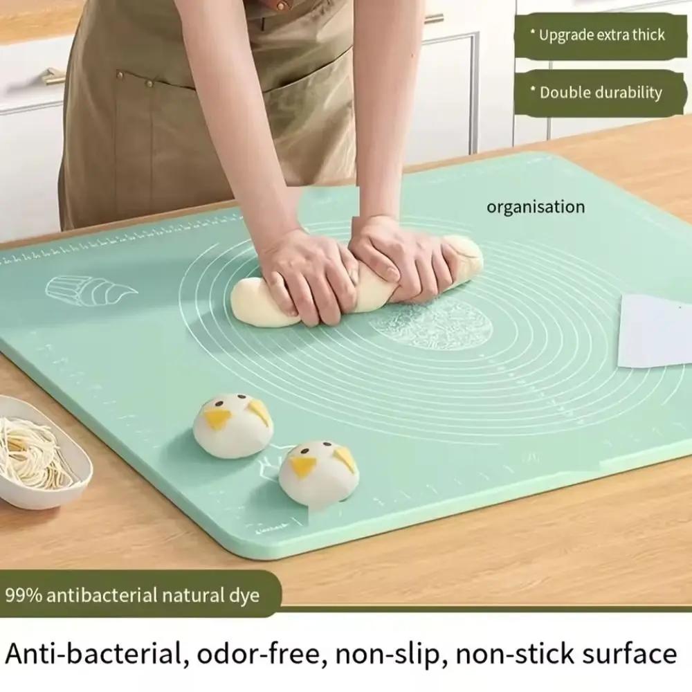 Новый силиконовый коврик для раскатывания теста, антипригарный, нескользящий, утолщенный коврик для замешивания теста