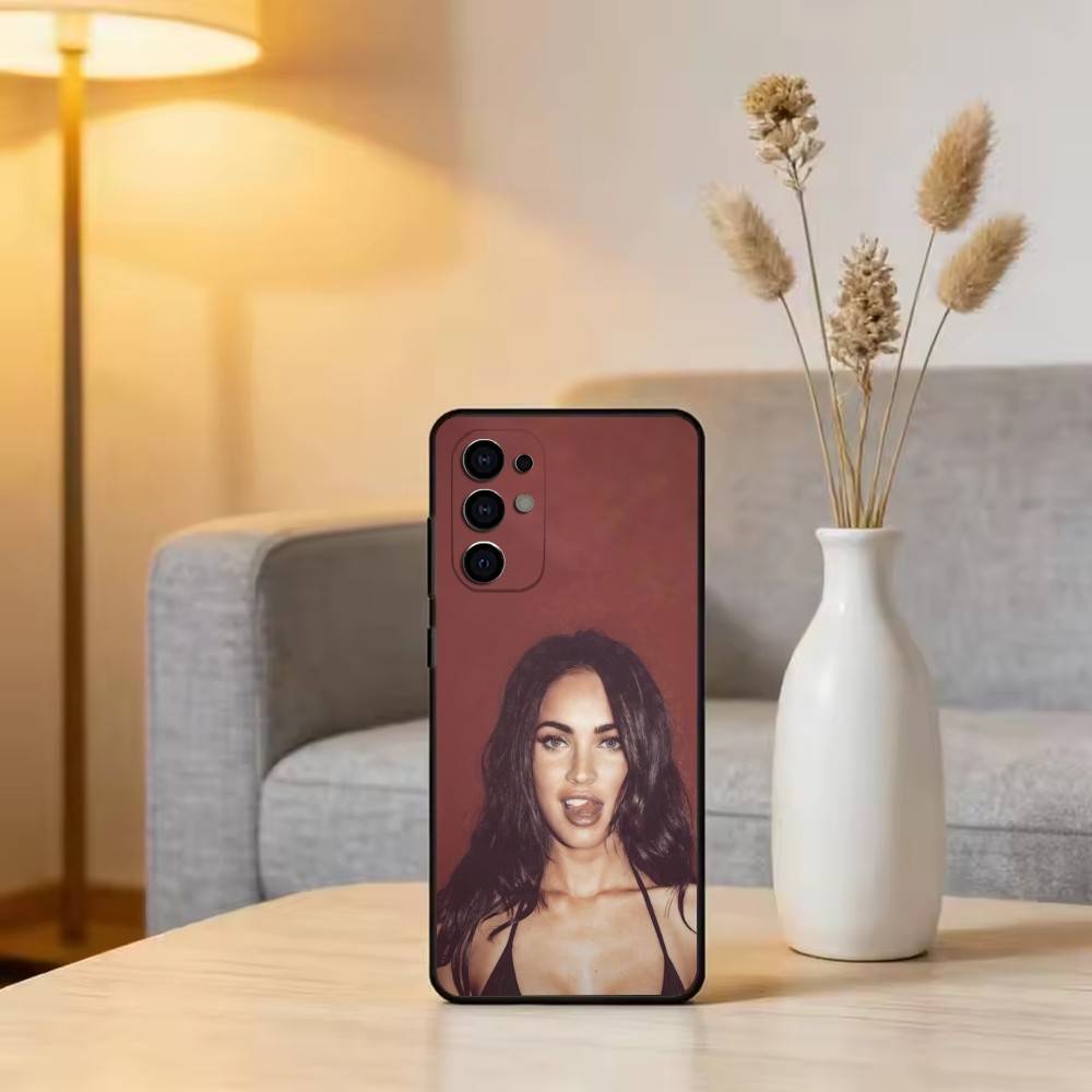 Чехол для телефона актрисы М-Меган Фокс Черный Силикон Мягкий Для Samsung S25,S24,S21,S22,S23,S30,Ultra,S20,Plus,Fe,Lite