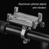 Aluminum Alloy Bike Phone Holder Spiral Telescopic Bicycle Phone Mount Four Claws Lock Bike Cell Phone Holder for 58-88mm Phone
