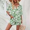 Printed Suit Spring and Summer Temperament Casual Two-piece Set