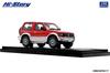 Hi Story Mitsubishi Pajero METALTOP WIDE Venus Silver Готовый продукт 1/43 XR-II (1991) Красный/Грейс