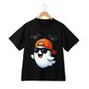 Cool Ghost Halloween T-Shirt - Cartoon Bat Graphic Tee Spooky Streetwear