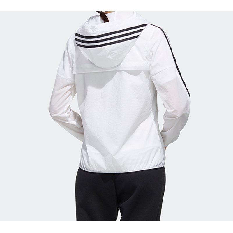 adidas Куртки Женские Белые С Капюшоном Умеренные Другие FT2881