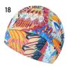 Printed Sports Accessories Elastic Nylon Turban Long Hair Protect Pool Bathing Hats Swimming Cap