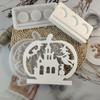 Halloween Pumpkin Candle Holder Mold Flexible Silicone Candlestick Molds Handmade Concrete Planter Cement Molds Decors