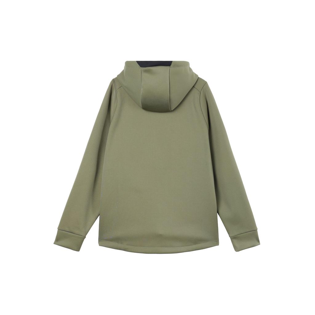 Nike Однотонная повседневная толстовка с капюшоном и молнией с длинным рукавом, мужская толстовка зеленого цвета FN3057-222