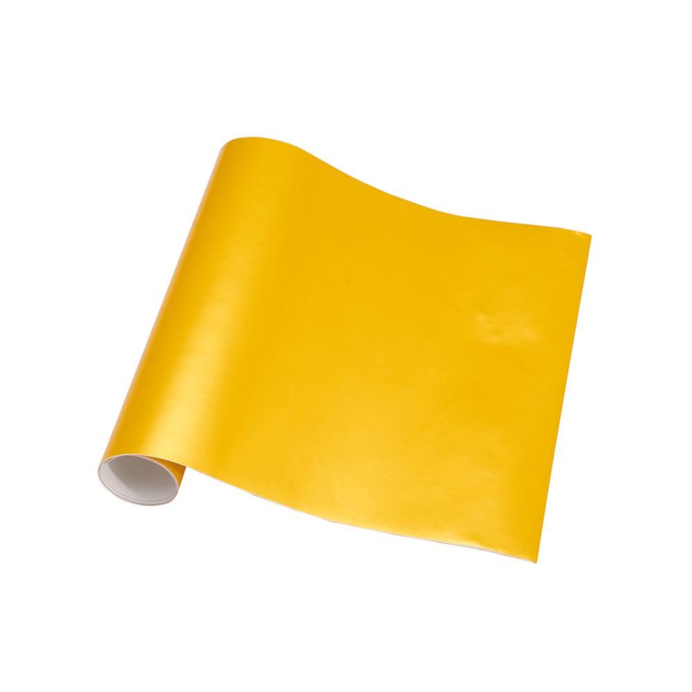 Матовая металлическая морилка желтая виниловая пленка для салона автомобиля ПВХ наклейки наклейки небольшой лист телефон ноутбук наклейки больше вариантов размеров