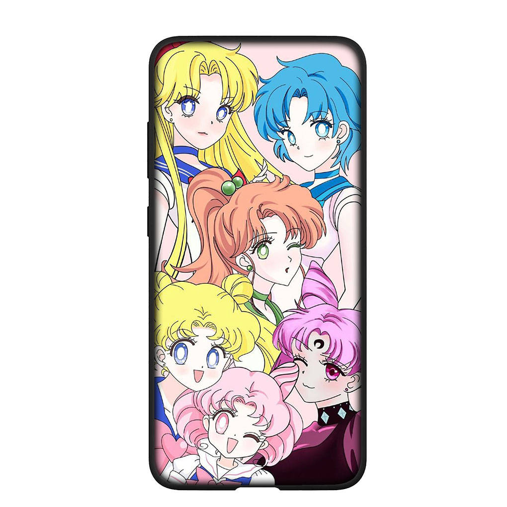 Чехол для телефона для Samsung Galaxy S25 S24 S23 iPhone 16 15 Xiaomi Redmi Note 14 13 12 16E X 11 Pro Max 13C OPPO Moto Huawei Poster Sailor Moon Girl Cover