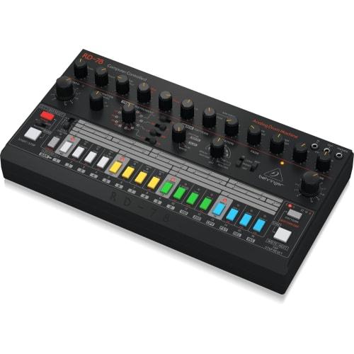Behringer RD-78 Analog Drum Machine: Featuring 15 Drum Sounds, 34 Iconic Rhythm Presets, and a 16-step Sequencer