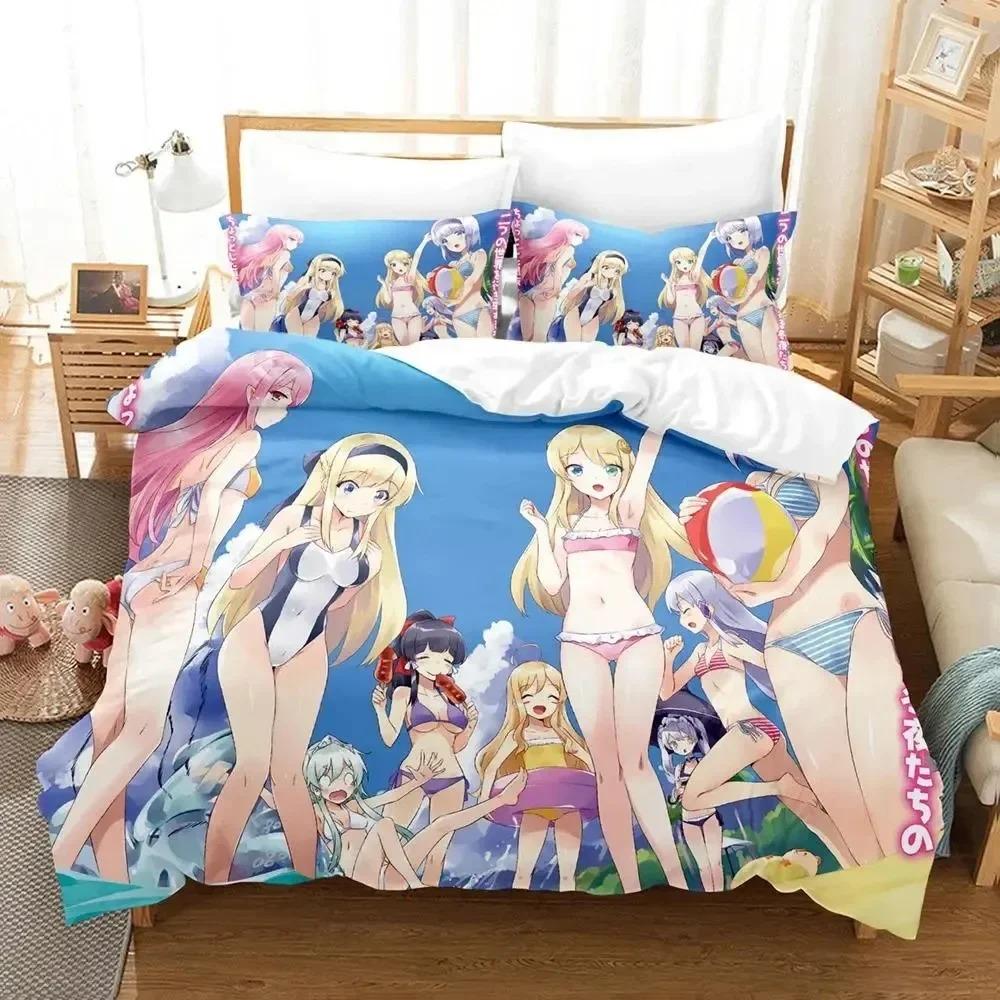 In Another World with My Smartphone Bedding Set Duvet Cover Bed Set Quilt Cover Pillowcase Comforter King Queen Size Boys Adult