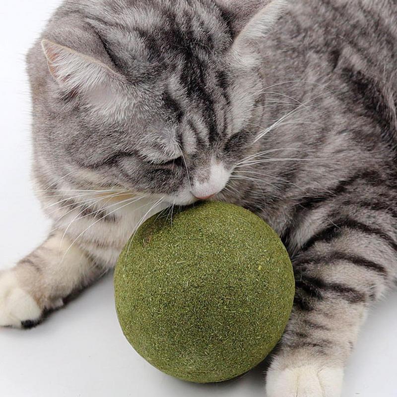 Large Catnip Balls 10cm Catnip Toys Cat Mint Ball Toy Super Large Healthy Natural Lickable Self-Relieving Catnip Ball For