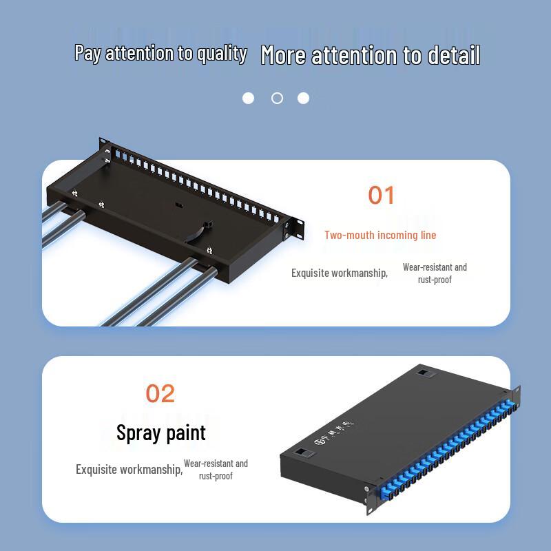 Zhongke Optoelectronics 24-Port Rack-Mount Fiber Optic Terminal Box