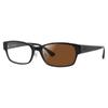 Glasses Frame Sunglasses Photochromic Lens Set VPLF54J 0710 55 Degree Brown Lens [Police] Non-Photochromic