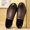 Модные осенние новые дизайнерские лоферы для мужчин однотонные модные деловые кожаные туфли мужские с мягкой подошвой износостойкие повседневные туфли для мужчин