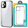 Joyroom New Beauty Series Ultra Cienkie Przezroczyste Etui Z Metaliczną Ramką Do iPhone 12 Pro Max Czarny (JR-BP744)
