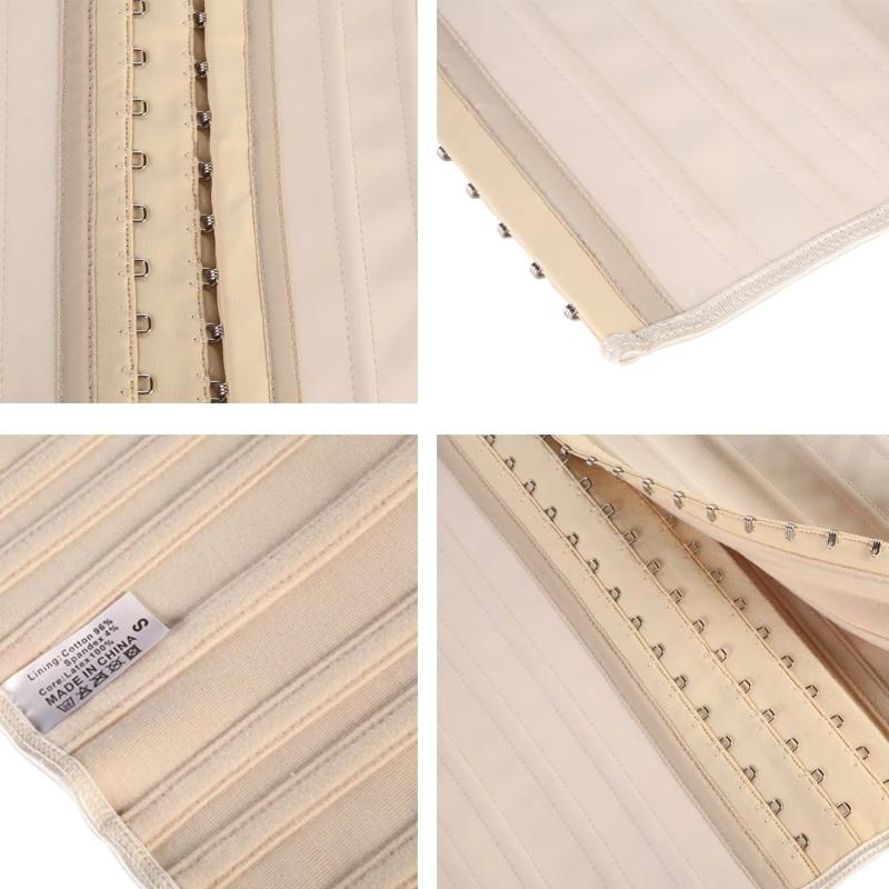 MUKATU Латексный корсет для тренировки талии, тонкий пояс для моделирования тела, 25 стальных косточек, Cincher Gaine Amincissante