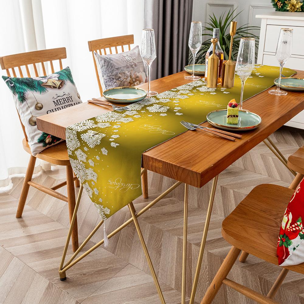 Пылезащитный стол с флагом, журнальный столик, рождественское украшение, скатерть для праздника