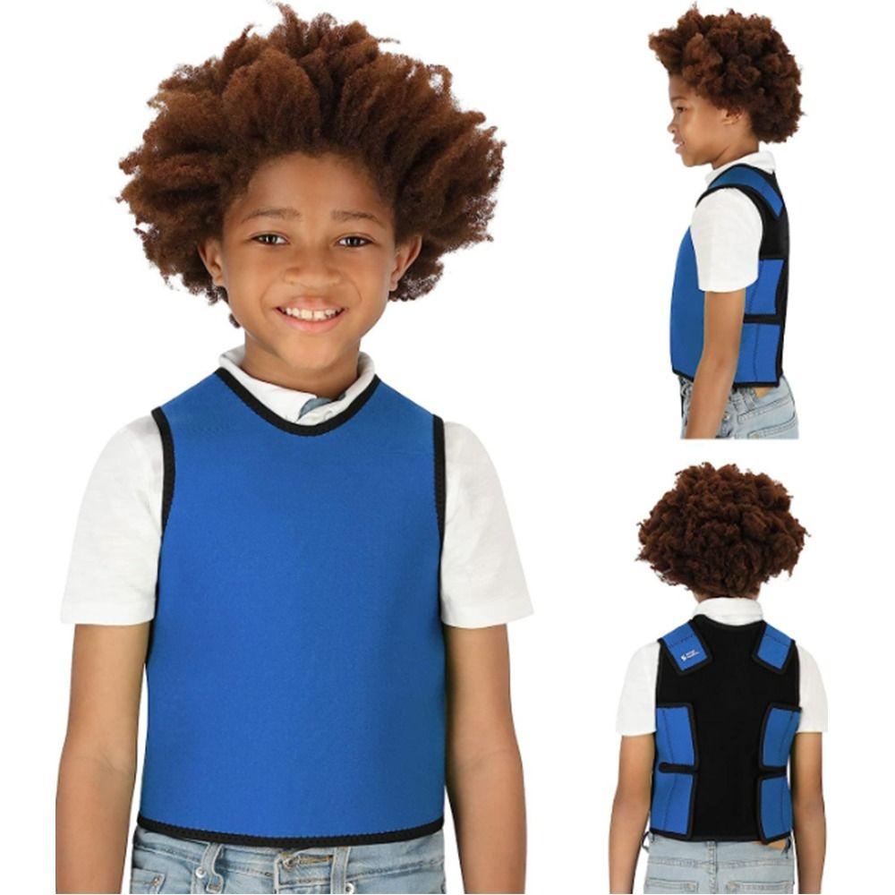 Black Compression Vest Breathable Deep Pressure Vest High Quality Sensory Vest  for Kids