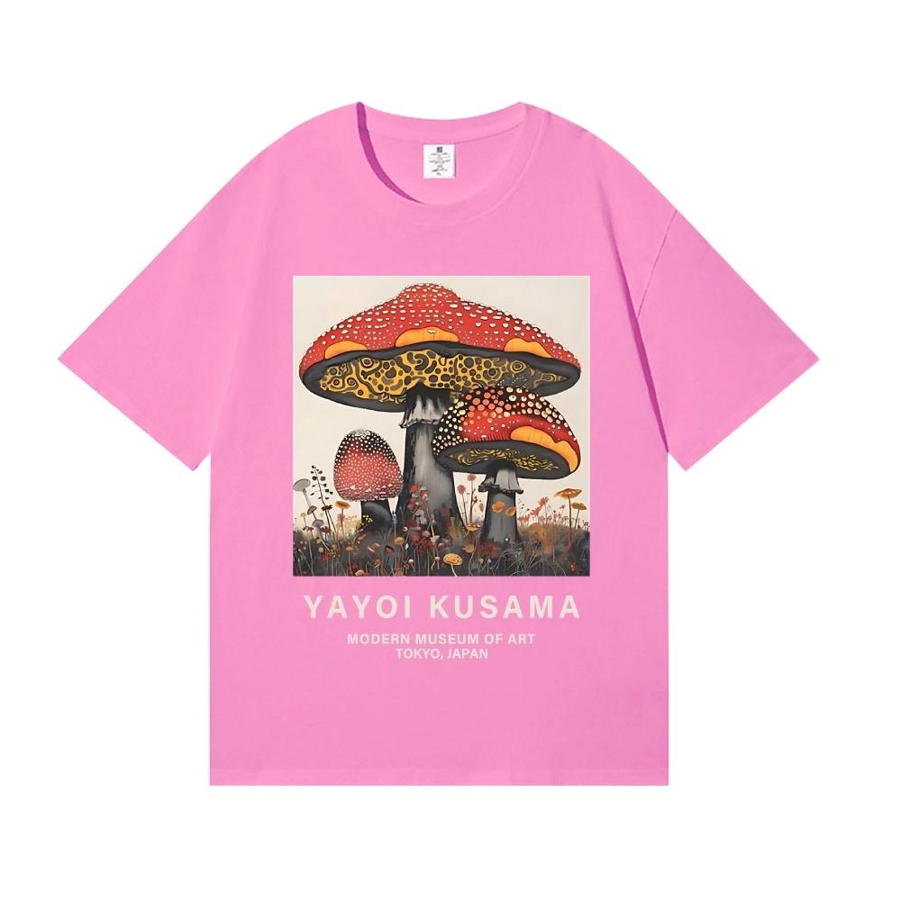 Yayoi Kusama T-shirt Japanese Artist Pop Art Polka Dot Pumpkin Infinity Mirrors Crewneck Casual Streetwear Y2k 2026 Summer Tees