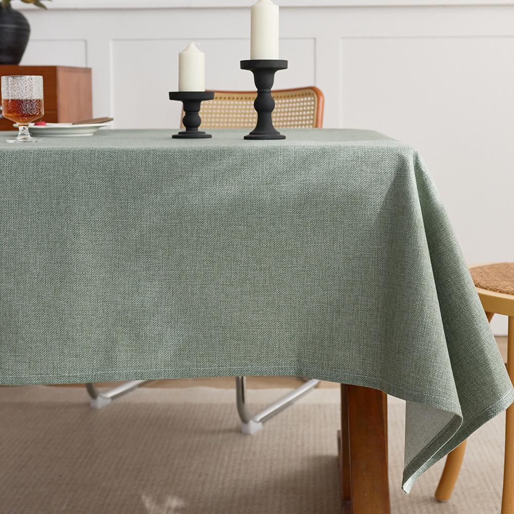 Coarse Linen Tablecloth Premium Desk Table Cloth Retro Old Coarse Cloth Tea Table Zen Rectangle