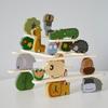 Multifunctional Animal Stacking Music Building Block Children's Puzzle Balance Open Wooden Building Game Early Education Stacking Tower