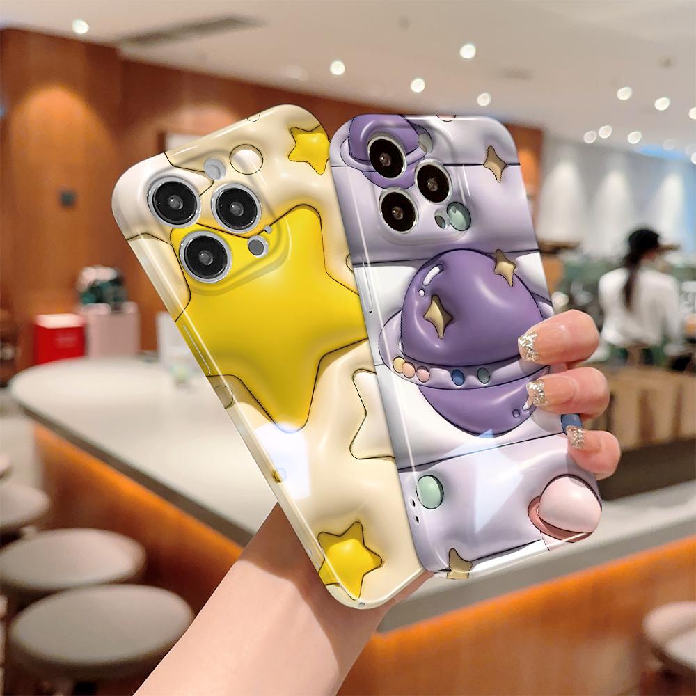 Универсальный чехол для телефона с пленкой, мультяшный модный дизайн, твердый корпус, полное покрытие камеры, противоударный защитный чехол для OPPO Realme OnePlus Infinix Tecno