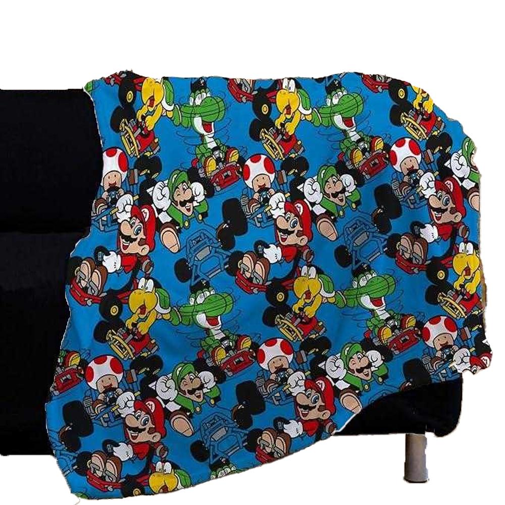 Nintendo Vroom Fleece Super Mario Blanket