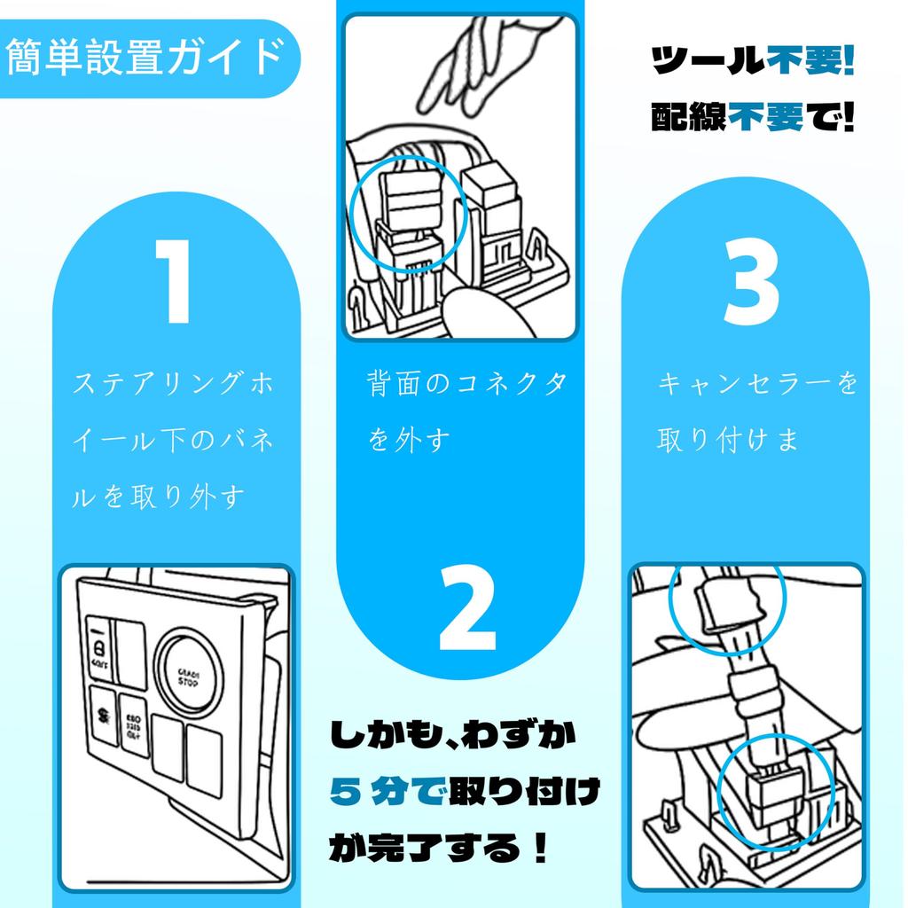 Oattun Idling Stop Canceller for Daihatsu and Hijet Fully Compatible from November 2017 To November Easy Installation S321V, S331V, Cargo, Plug-in