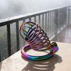 Colorful Metal Chastity Cage Male  Small Cock Cage Device Erotic Urethral Lock Penis Ring Adult Sex Toy for Men Gay Bondage Belt