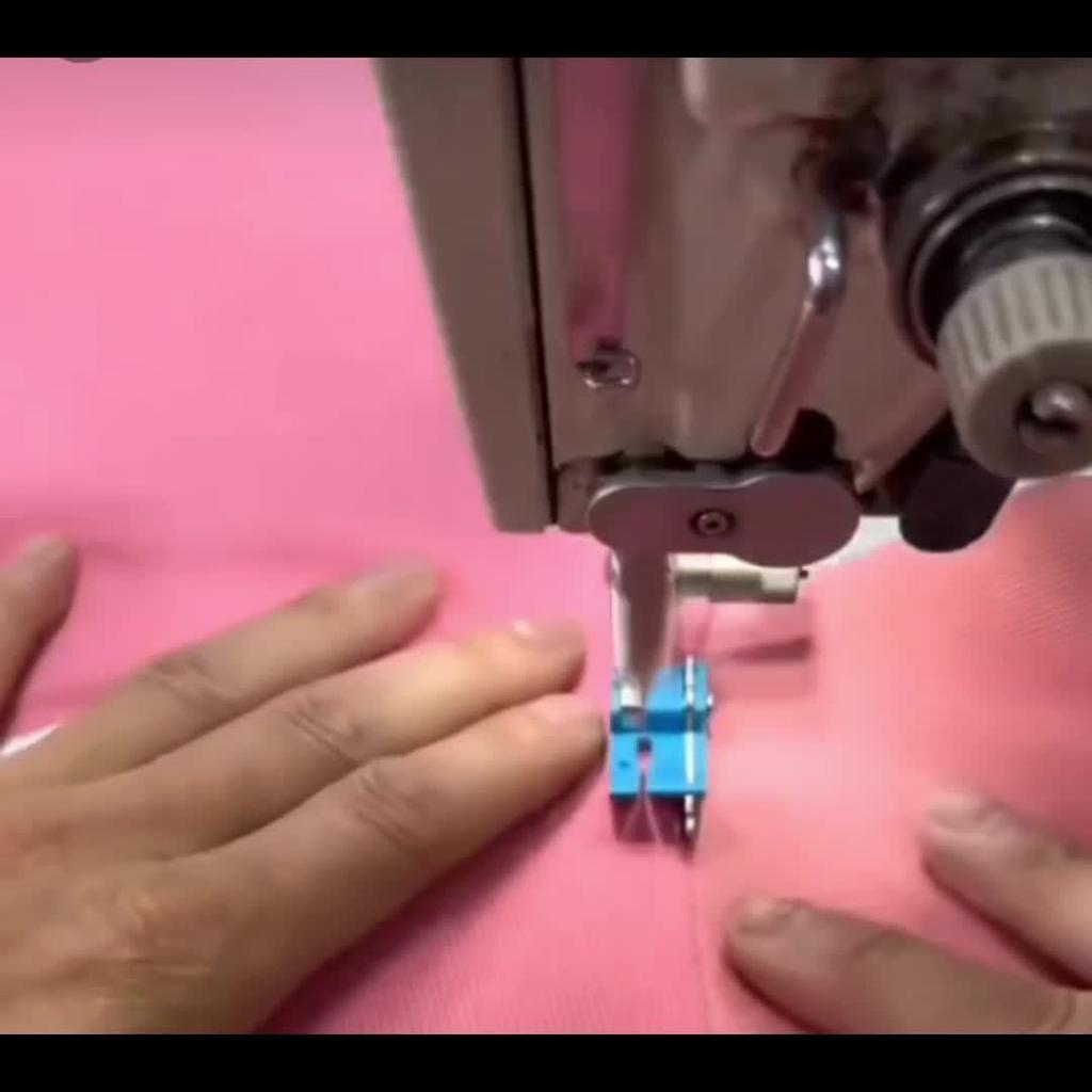 5pc Industrial Sewing Machine Presser Feet Set, Left and Right Stop Edge, Visible Thread Pressing with Knife, Oxford Sewing Attachment for Edge Flange