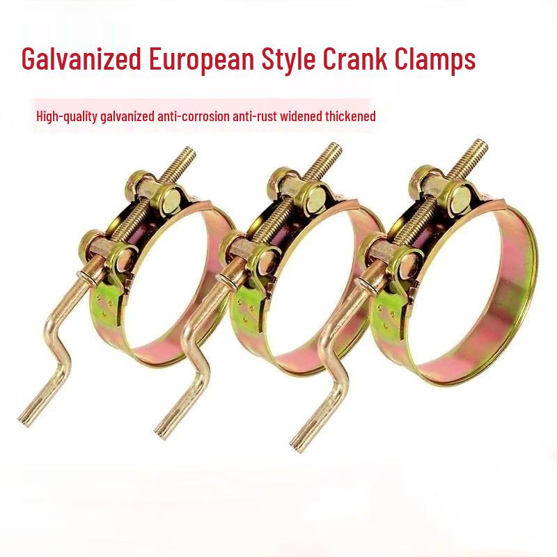 Zinc-Plated Hand-Crank European Hose Clamp