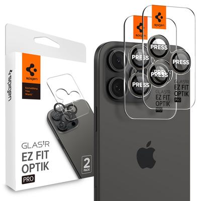 Защита камеры Spigen для iPhone 16 Pro Защитная пленка для камеры iPhone 16 Pro Max Твердость 9H Закаленное стекло Титан Совместимо с iPhone 16 16 Pro