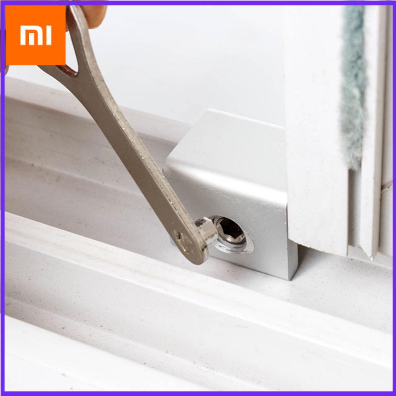 Xiaomi 1/10 Защита детей Безопасность младенцев Регулируемые блокираторы раздвижных окон Стопор Замок безопасности из алюминиевого сплава С ключами Замок на окно для безопасности