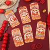 6pcs Traditional 2025 Snake Year Red Envelopes Cartoon Good Lucky Red Packets Lunar New Year Gifts