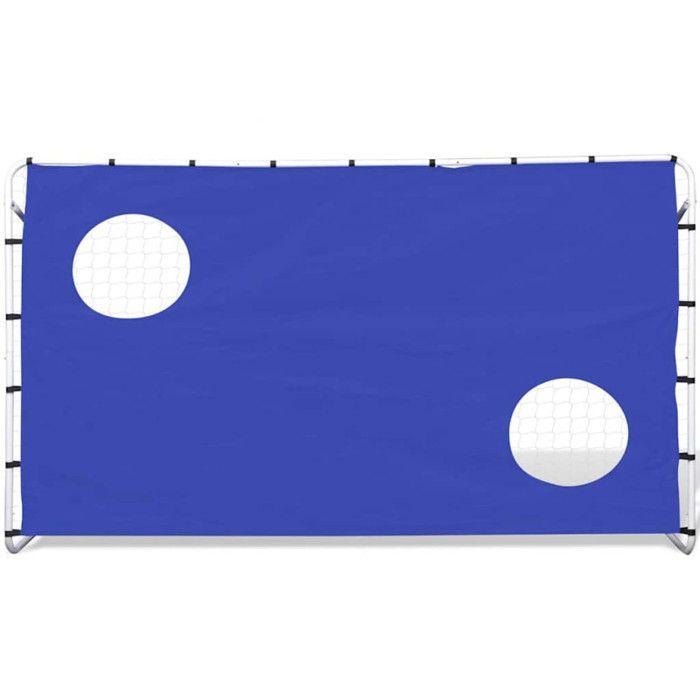 VidaXL But de Football avec Cibles 240x92x150 cm Filet Football Adultes 90573