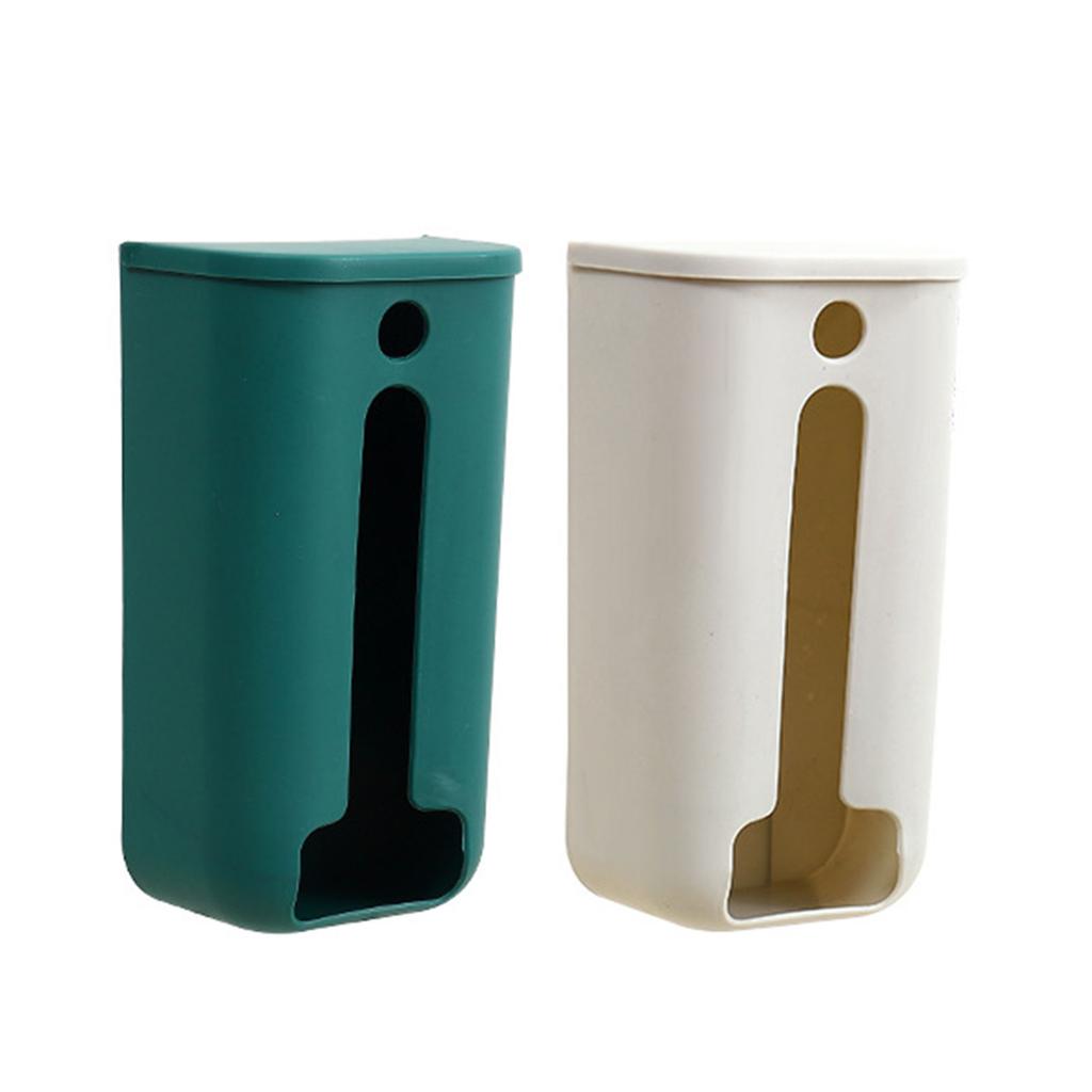 Trash Bag Dispenser Plastic Holder Wall Mount Kitchen Cabinet Organizers Storage Box Holder for Trash Bag Plastic Bag