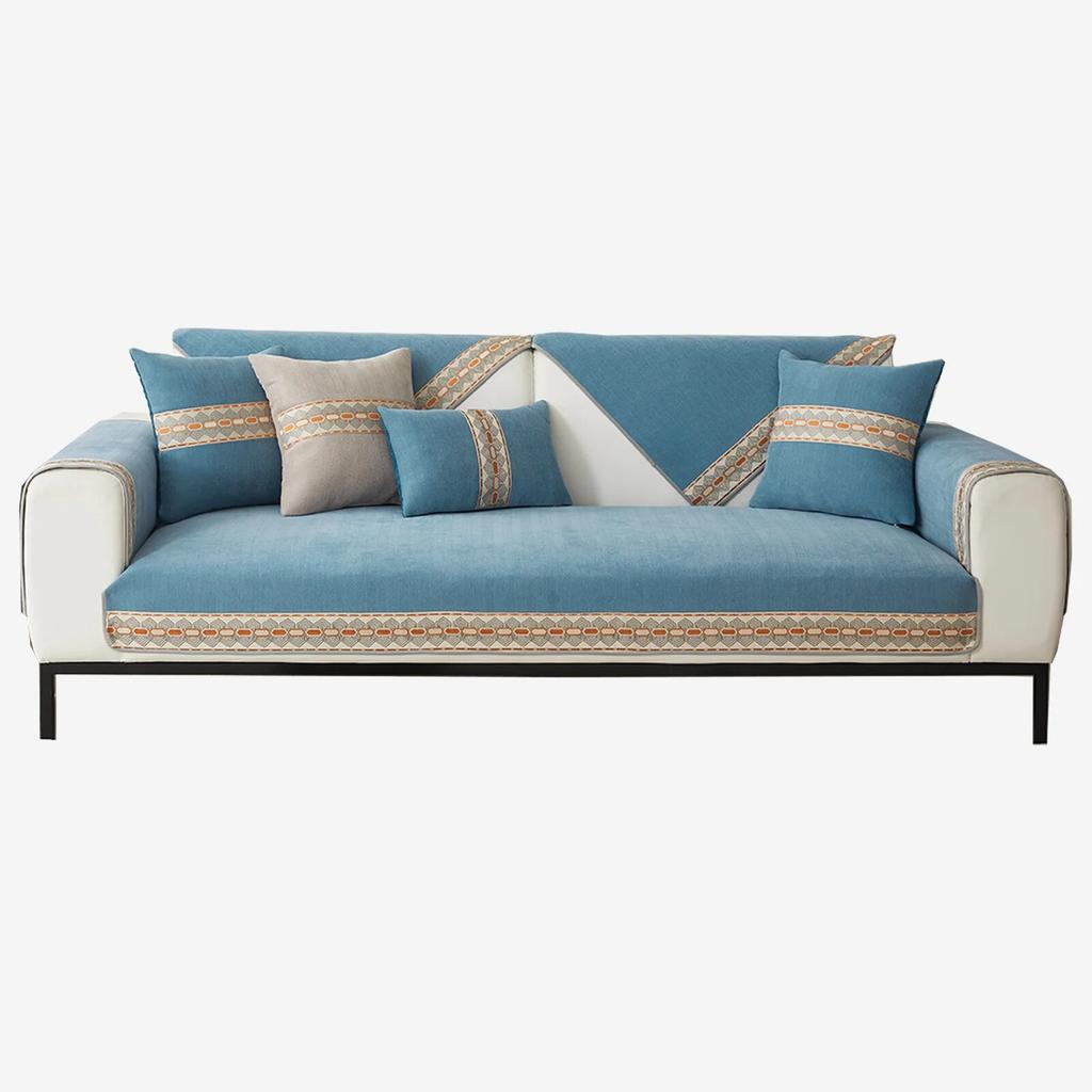 Light Luxury Chenille Sofa Cushion New Style Sofa Cushion Four Seasons Universal Simple Sofa Cushion Cover Towel