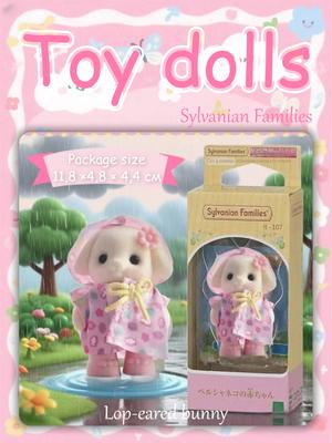 Кукла Зайчик с висячими ушами Sylvanian Families (Наряд для дождливого дня) – 11.8x4.8x4.4см Размер упаковки