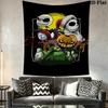 Jack Skellington'S Halloween Adventure Tapestry Fashion Print Wallmounted Background Cloth Atmospheric Background Cloth