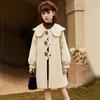 Loose Woolen Coat for Girls, Thickened Cotton-padded Overcoat for Children's Fashion In Autumn and Winter