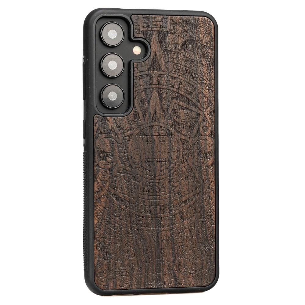 Bewood Wooden Case for Samsung Galaxy A55 5G Aztec Calendar Ziricote