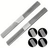 4-Way Wood Rasp File 2pcs Steel Hand File Durable Wood Rasp Set Half Round Flat and Needle Files Easy To Use for Metal Wood