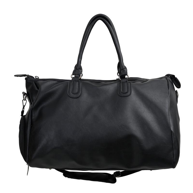 Ruiying Ретро Водонепроницаемая Унисекс Дорожная Сумка из ПУ Кожи - Большая Вместимость для Спортзала и Ручная Кладь для Самолета