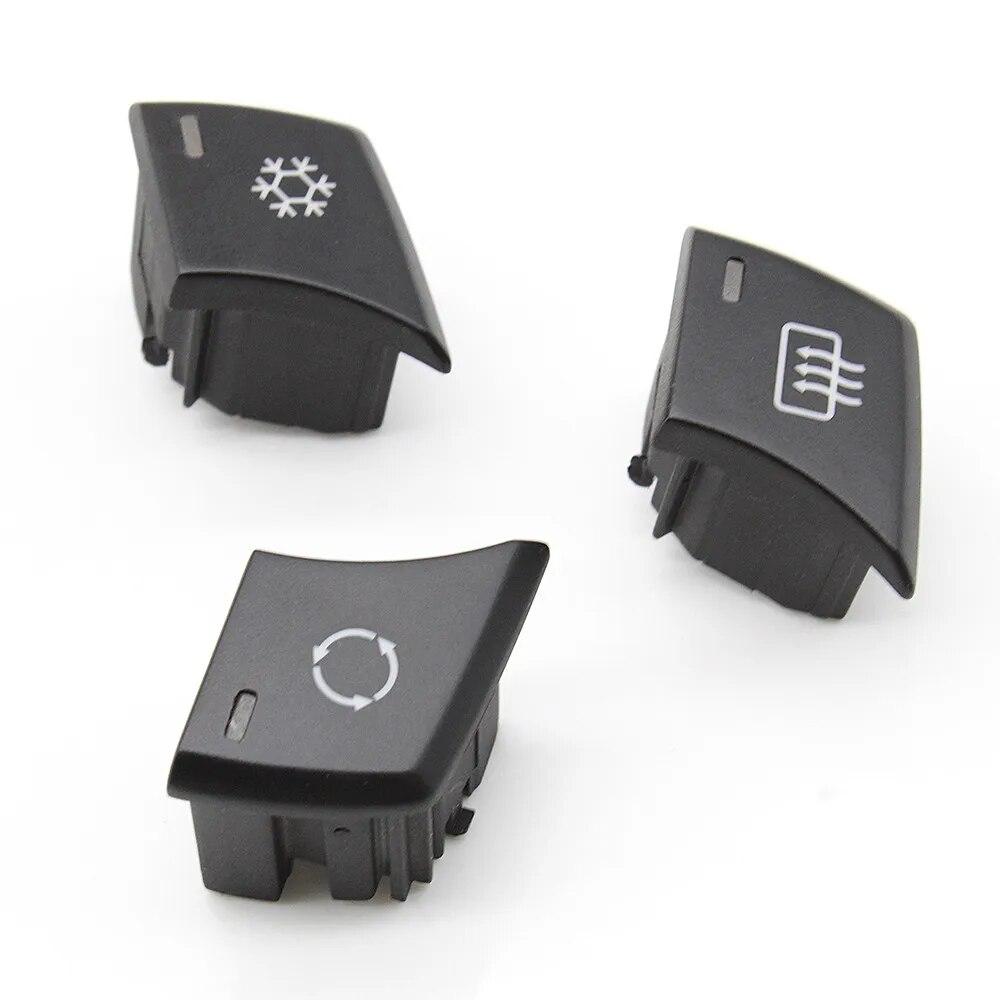 Car Console Air Conditioner Manual Button Switch Cover Replacement For BMW 1 3 X1 E81 E82 E87 E88 E90 E91 E92 E93 E84