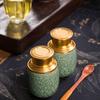 Portable Mini Celadon Ceramic Tea Caddy