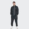Nike Solid Color Stand Collar Zip Jacket And Elastic Waist Joggers Set Men Sportswear Set Black DR3337-010